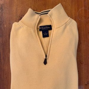 Brooks Brothers Pima Cotton Half-Zip Sweater